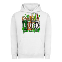Pigment Lunar Rock St. Patrick's Forget luck give me beer Urban Hoodie - OliviaCreatesArt