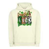 Pigment Pistachio St. Patrick's Forget luck give me beer Urban Hoodie - OliviaCreatesArt