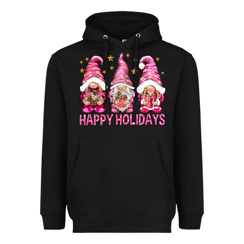Happy Holidays With Gnomes Heavyweight Hoodie by NancyCooperArtShop | Teevron