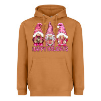 Meerkat Happy holidays with gnomes Heavyweight Hoodie - NancyCooperArtShop