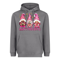 Storm Happy holidays with gnomes Heavyweight Hoodie - NancyCooperArtShop