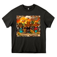 Asphalt western gnomies Heavy Core Tee - FaDigitalArtStudio