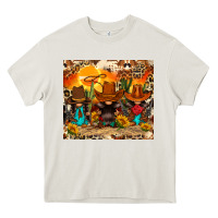 Cream western gnomies Heavy Core Tee - FaDigitalArtStudio