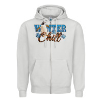 Dove Grey Winter Chill Penguin Zipper Hoodie - LillyAllenDesigns