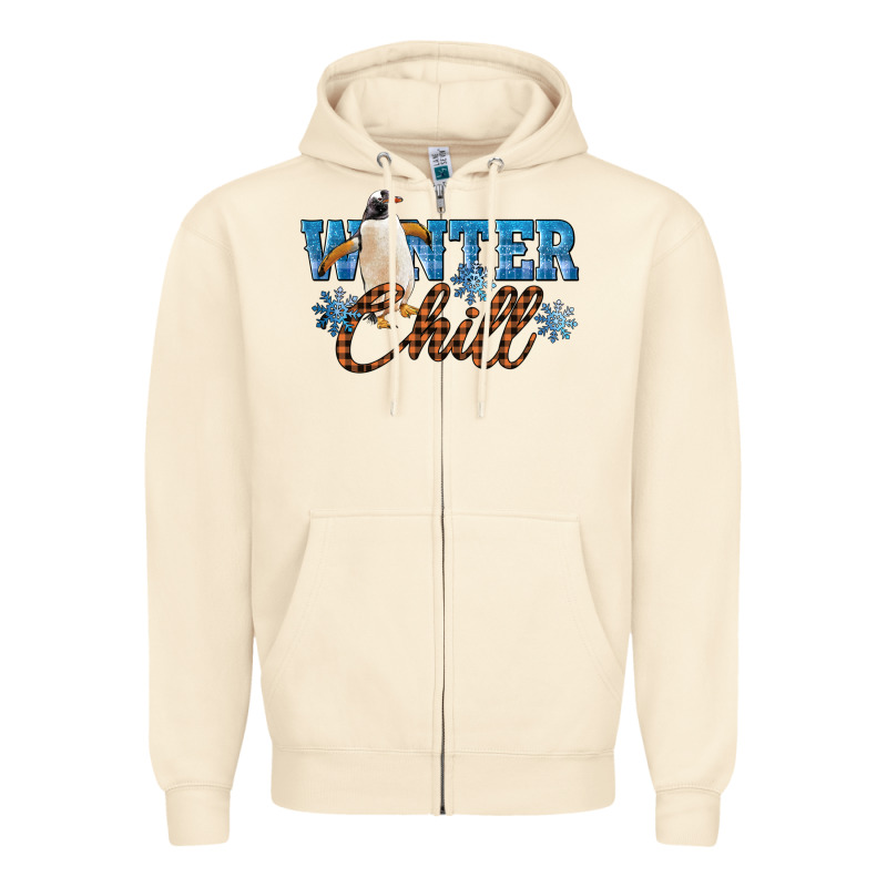 Winter Chill Penguin Zipper Hoodie by LillyAllenDesigns | Teevron
