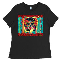 Black sugar skull tumbler 3 Ladies Tee - CTS Tumbler Store