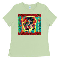 Matcha sugar skull tumbler 3 Ladies Tee - CTS Tumbler Store