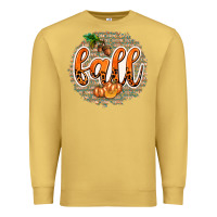 Antique Gold Fall with Background Premium Sweatshirt - texasbilliewilder
