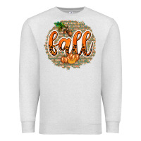 Oatmeal Heather Fall with Background Premium Sweatshirt - texasbilliewilder