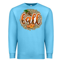 Ocean Blue Fall with Background Premium Sweatshirt - texasbilliewilder