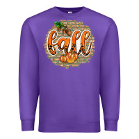 Purple Fall with Background Premium Sweatshirt - texasbilliewilder