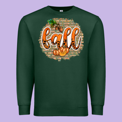 Fall With Background Premium Sweatshirt Designed By Texasbilliewilder