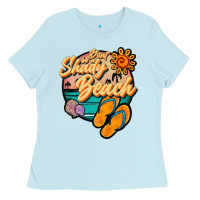 Baby Blue dont be a shady beach Ladies Tee - JahusDesignShop