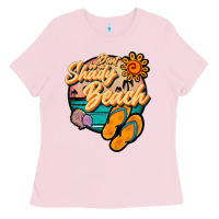 Bubblegum Pink dont be a shady beach Ladies Tee - JahusDesignShop