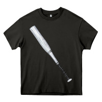 Asphalt white wooden softball bat Heavy Core Tee - FaDigitalArtStudio