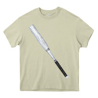 Mossy white wooden softball bat Heavy Core Tee - FaDigitalArtStudio