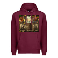 Burgundy dad bbq timer Premium Hoodie - TumblerDesignByShophia