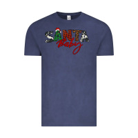 Vintage Denim Santa baby Vintage Tee - BarkalooDesign