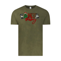 Vintage Olive Santa baby Vintage Tee - BarkalooDesign