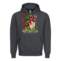 Smoke merry christmas penguin Zipper Hoodie - LillyAllenDesigns