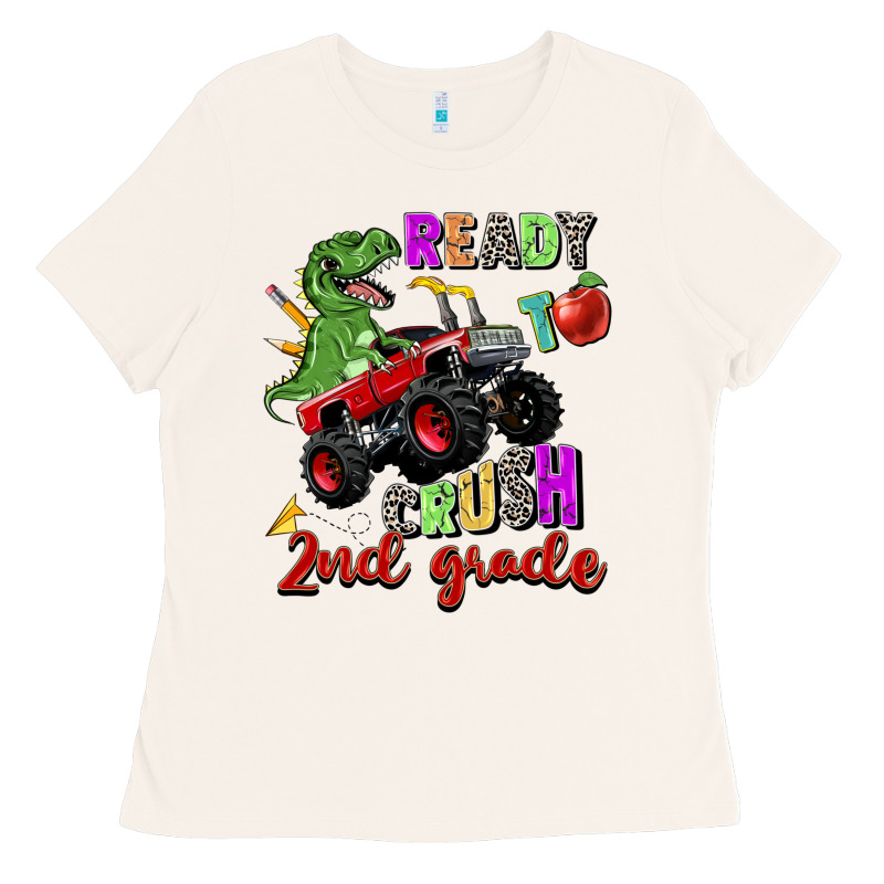 Ready To Crush 2nd Grade Ladies Tee by Zillion Design Studio | Teevron