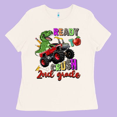 Ready To Crush 2nd Grade Ladies Tee Designed By Zillion Design Studio