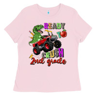 Bubblegum Pink ready to crush 2nd grade Ladies Tee - Zillion Design Studio