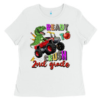 White ready to crush 2nd grade Ladies Tee - Zillion Design Studio