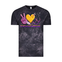 Cloud Black peace love nursing Vintage Tee - AdoDesignShop