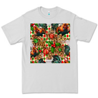 Dove Grey christmas leopard chicken Premium Tee - FaDigitalArtStudio