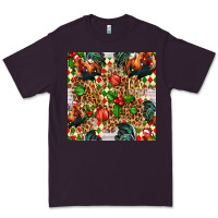 Plum christmas leopard chicken Premium Tee - FaDigitalArtStudio