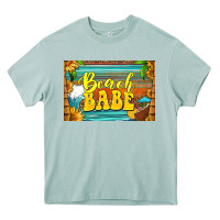 Arona beach babe skinny metal can holder Heavy Core Tee - HRA Design Shop