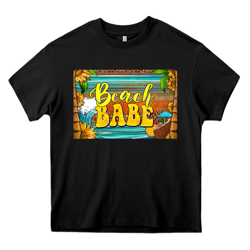 Beach Babe Skinny Metal Can Holder Heavy Core Tee by HRA Design Shop | Teevron