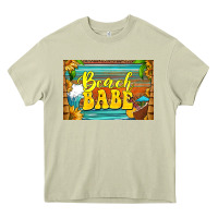 Mossy beach babe skinny metal can holder Heavy Core Tee - HRA Design Shop