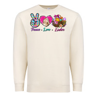 Sandshell Peace love Easter Premium Sweatshirt - NancyCooperArtShop