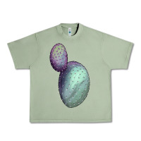 Oil Green opunthia santa rita cactus Urban Heavy Tee - LillyAllenDesigns