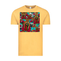Vintage Mustard lady of guadalupe western seamless Vintage Tee - Jasminsmagicworld