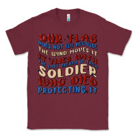 Burgundy our flag Classic Tee - MaliasSmallBusiness
