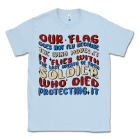 Dusty Blue our flag Classic Tee - MaliasSmallBusiness
