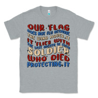 Heather Grey our flag Classic Tee - MaliasSmallBusiness