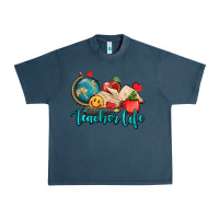 Midnight Navy teacher life Urban Heavy Tee - AdoDesignShop