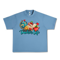 Pebble Blue teacher life Urban Heavy Tee - AdoDesignShop
