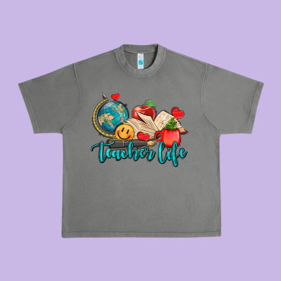 Teacher Life Urban Heavy Tee Designed By Adodesignshop
