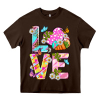 Chocolate Brown Love Easter Heavy Core Tee - Neo Western