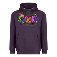 Plum Halloween Spooky Mama Heavyweight Hoodie - texasbilliewilder