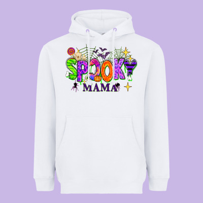 Halloween Spooky Mama Heavyweight Hoodie Designed By Texasbilliewilder