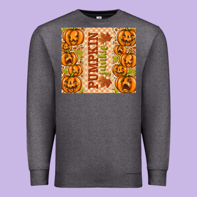 Fall Pumpkin Junkie Premium Sweatshirt Designed By Texasbilliewilder