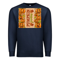 Navy Fall Pumpkin Junkie Premium Sweatshirt - texasbilliewilder