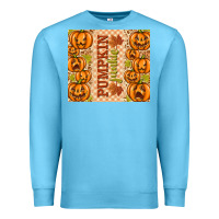 Ocean Blue Fall Pumpkin Junkie Premium Sweatshirt - texasbilliewilder