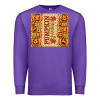 Purple Fall Pumpkin Junkie Premium Sweatshirt - texasbilliewilder